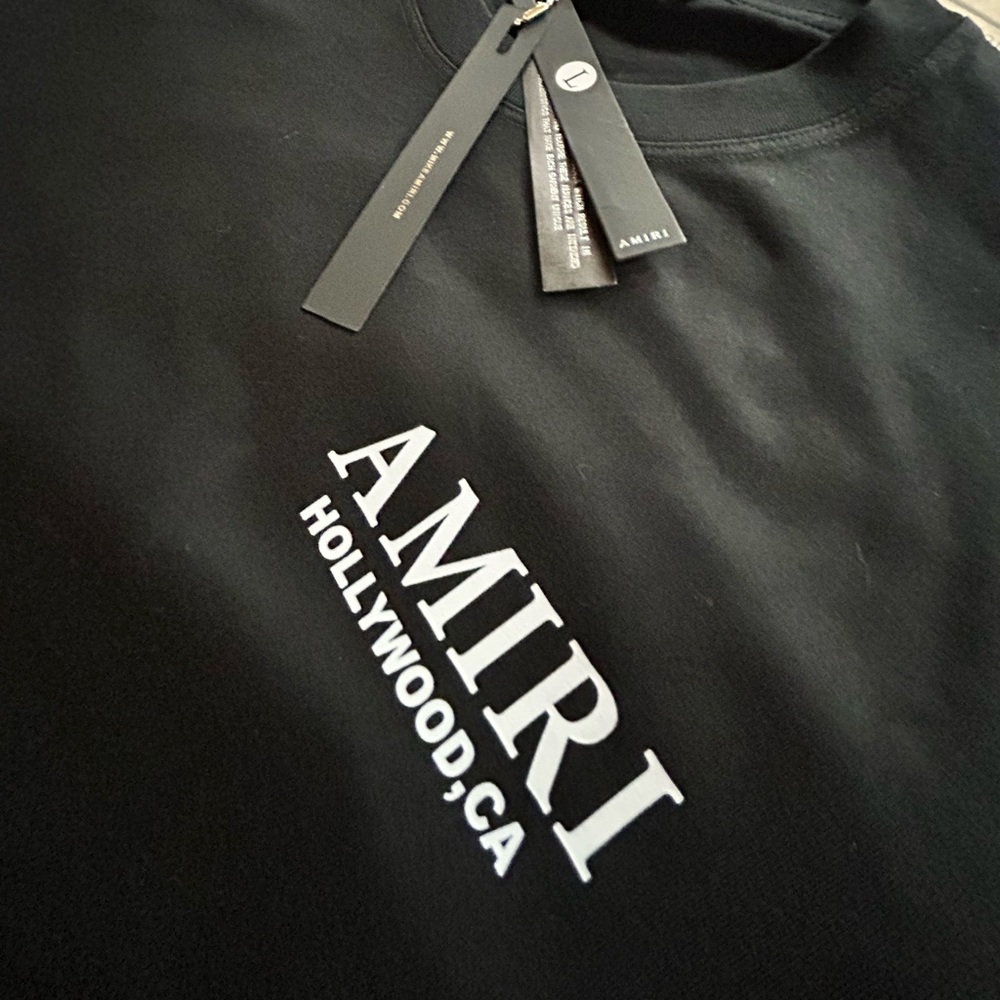 AMIRI Black Short Sleeve Tee